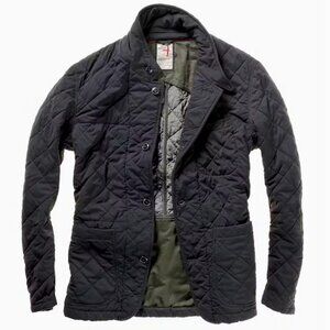 Relwen Quilted Trap Blazer - Navy - Large